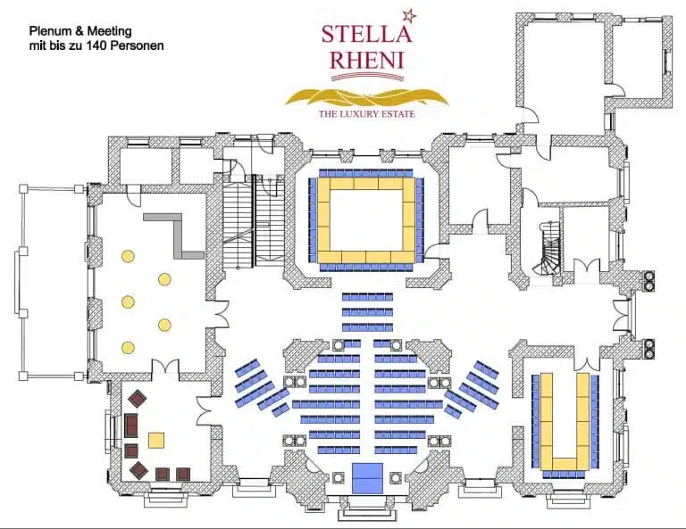 Stella Rheni Corporate Events Plenum und Meeting mit bis zu 140 Personen